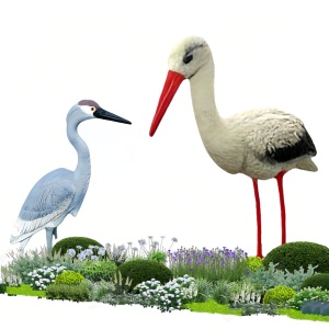 Offre Spéciale : Ensemble <span class=keywords><strong>de</strong></span> leurres oiseaux en EVA (cigognes, hérons) – Réalistes 3D, légers, dissuasifs pour la <span class=keywords><strong>chasse</strong></span> et la décoration <span class=keywords><strong>de</strong></span> jardin - Product Image 3