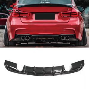 Difusor de salida única de labio trasero de fibra de carbono <span class=keywords><strong>M</strong></span> <span class=keywords><strong>Performance</strong></span> F30 para <span class=keywords><strong>BMW</strong></span> F30 <span class=keywords><strong>318</strong></span> 320 328 335 340 2012-2018 parachoques de coche - Product Image 1