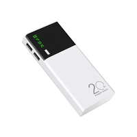 Batterie externe portable 20000 mAh avec logo OEM, chargeur mobile LED, sortie 10W – Cadeau idéal