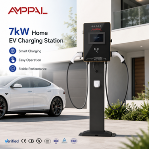 AMPPAL Nuevo <span class=keywords><strong>Cargador</strong></span> Rápido de 7kW para Vehículos Eléctricos, de Pie, para Uso Doméstico, con Interfaces Tipo 1/Tipo 2/GB/T - Product Image 1