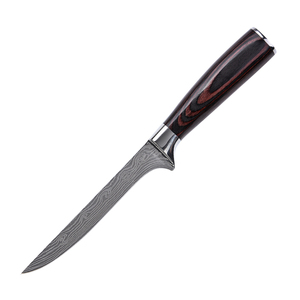 Timhome New Arrival Customized 6inch 7Cr17 High Carbon Steel Pakka Wood <strong>Handle</strong> Chinese Eco-Friendly Kitchen <strong>Boning</strong> Utility <strong>Knife</strong> - Product Image 1