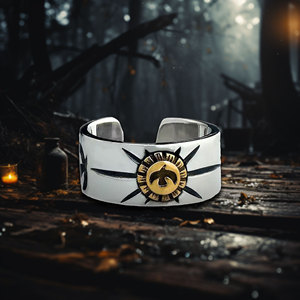 แหวนเงินแท้ 925 แบบเปิด ลายอินทรีบิน ทาคาฮาชิ โกโร่ ชุบทอง เหมาะสำหรับงานปาร์ตี้ ขายส่งจากโรงงาน เครื่องประดับบุรุษ สไตล์คู่รัก - Product Image 1