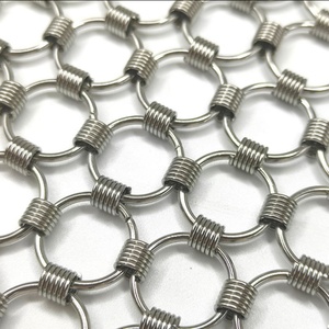 Malla de Anillos Metálicos de Acero Inoxidable, Malla Decorativa para División de Espacios Interiores - Product Image 2