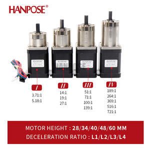 มอเตอร์สเต็ปเปอร์ HANPOSE 17HS6401S-PG <span class=keywords><strong>12V</strong></span> อัตราทด 51:1 71:1 มอเตอร์แบบมีเกียร์ดาวเคราะห์สำหรับแขนกลอัตโนมัติ Nema 17 - Product Image 4