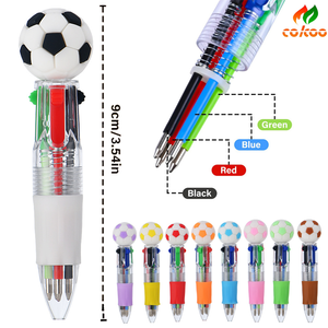 Penna sportiva a forma di palla a 4 colori | Design di novità, più stili sportivi disponibili ideali per regali e cancelleria per studenti - Product Image 5