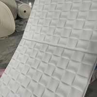 Papier peint géométrique 3D, panneau mural 3D en PVC pour salon, vente en gros directe d'usine, fournisseur en gros