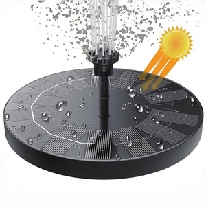 <b>Solar</b> <b>Pump</b> With LED Lights Upgraded 3W <b>Solar</b> Water With 7 Nozzle and 900mAh Battery Free Standing Floating HY-PP LED Lights 8 - Product Image 1