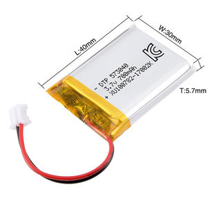 Batería de Iones de Litio 573040 de 700 mAh y 3.7 V, Fabricante OEM para Juguetes, Suministro Directo de Fábrica de Polímeros - Product Image 2