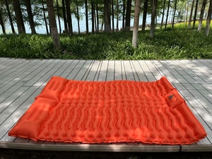 Almohadilla para dormir autoinflable <span class=keywords><strong>doble</strong></span> individual para exteriores, alfombrilla para dormir para campamento, senderismo, para tienda de campaña al aire libre - Product Image 2