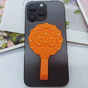 Soporte de silicona de doble cara para teléfono móvil con asa portátil, ventosa de doble cara con diseño de amor, regalos promocionales de empresa - Product Image 3