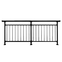 Système de garde-corps pour balcon, escalier et terrasse en acier galvanisé, fer et aluminium, anti-corrosion, pour intérieur, avec couleur personnalisée