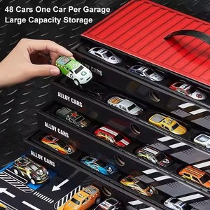 Set de Regalo de Coches Pequeños de Aleación Personalizados, Modelo de Coche de Juguete de Carreras Inercial Fundido a Presión con Función de Retroceso, Juguete de Coche de Rompecabezas en Contenedor - Product Image 2