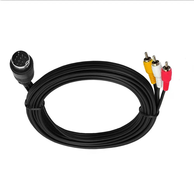 Mini Din to Rca Cable Custom S Video 8 9 10 PIN MINI DIN to 3 RCA 6 RCA Splitter AV Cable for DVD Player