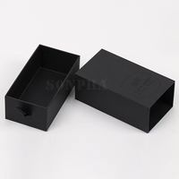 Étui à lunettes de soleil personnalisé avec logo noir imprimé, boîte de rangement en carton rigide pour lunettes de soleil