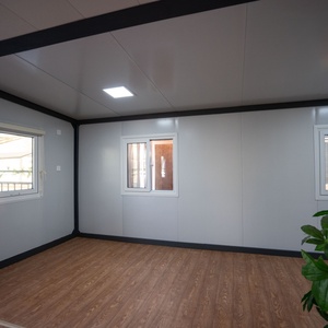 <span class=keywords><strong>Maison</strong></span> conteneur extensible à <span class=keywords><strong>double</strong></span> aile en acier portable de haute qualité, design moderne du milieu du siècle, atelier de bureau - Product Image 4