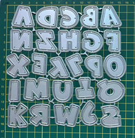 Ensemble de 26 matrices de découpe en métal personnalisées, A-Z différentes, alphabets, pour bricolage, scrapbooking, décoration, carterie, lettres majuscules, armure