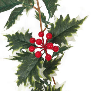 <span class=keywords><strong>Guirlande</strong></span> <span class=keywords><strong>de</strong></span> vigne à feuilles artificielles raspberry, pour noël, décorations <span class=keywords><strong>de</strong></span> fête <span class=keywords><strong>de</strong></span> noël - Product Image 4