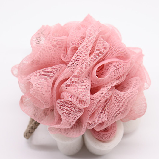 ODM/OEM оптовая продажа, мягкая сетка для тела, отшелушивающий мяч для ванны, красочный душевой спонж для ванны с цветами