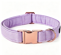 Collier en nylon rayé réglable et personnalisable pour chiens et chats de taille moyenne à grande, accessoire pour animaux de compagnie à haute élasticité