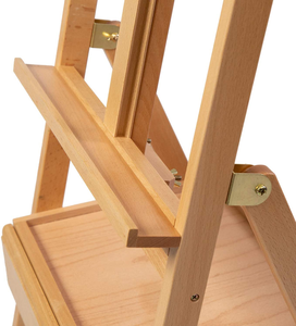 Cavalletto regolabile con telaio a H MEEDEN <span class=keywords><strong>Studio</strong></span> con cassetto portaoggetti in legno massello di faggio per artisti - Product Image 5
