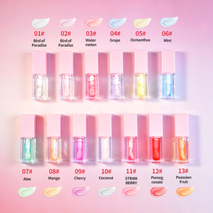 Huile à lèvres lumineuse OEM sous marque privée, à l'huile de coco et vitamine E, hydratante, réparatrice, repulpante, brillante, texture lisse, soin des lèvres personnalisé - Product Image 6