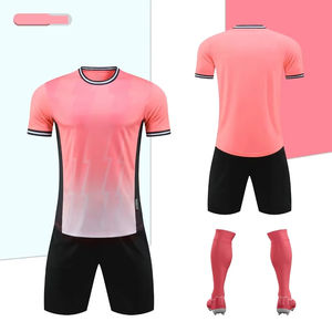 Günstige Blanko-Team-Fußballtrikots für Herren, Gestalten Sie Ihr Logo, Erwachsenen-Fußballbekleidung, Nicht Verblassend, 100% Polyester, Thermotransferdruck - Product Image 5