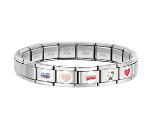 Italian <b>Charm</b> Bracelet & <b>Bangles</b> DIY Cute Fresh Funny Fashion Jewelry Stainless Steel Platinum Plated Trendy Unisex Gift Custom - Product Image 5