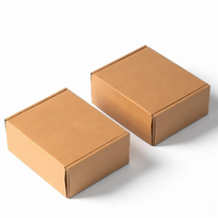 Boîte en carton ondulé pour le transport, taille 8x6x3 pouces, couleur marron, pour l'impression de parfums, avec conception détachable