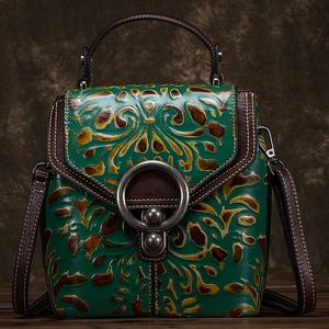 Sac à dos Andong pour femmes et filles, en cuir de vache véritable, sac à bandoulière tendance, sac à main rétro pour femmes - Product Image 4