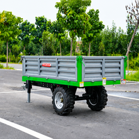 Mini-tracteur de haute qualité Zeyi, directement de l'usine, avec composants centraux à engrenages, et remorque basculante durable pour le transport agricole