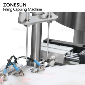 Machine de remplissage et de bouchage automatique de flacons roll-on pour cosmétiques et parfums ZONESUN ZS-AFC70 avec pompe péristaltique rotative servo à double tête - Product Image 3