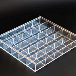 Huidin Acrylic Jewelry Storage Box Multi Compartment Organized <b>Display</b> <b>Case</b> For Earrings Badges Small Items Bulk Customization - Product Image 3