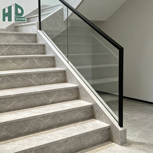 Precio de Mayoreo Directo de Fábrica, Baldosas de Mármol Pulido Cloud <span class=keywords><strong>Dora</strong></span> Ash de 1200 mm para Escaleras, para Proyectos de Escaleras Interiores Residenciales - Product Image 2