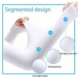Nouveaux gants longs unisexes MAIRUN USA, protection UV, polyester, respectueux de la peau, manches de bras, sports de plein air, demi-doigts, été - Product Image 2
