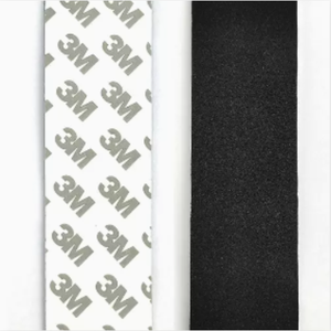 Ruban antidérapant pour skateboard à doigts, noir, 105*35mm, en PU et mousse, pour fingerboard, vente en gros - Product Image 1