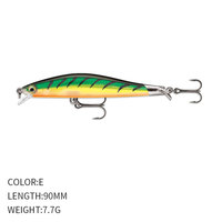 Leurre flottant Mino Lure 90mm/7.7g avec laser interne, longue portée, pour la pêche en rivière, leurre artificiel bec de perche 9091