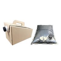 Sac d'emballage portable 1L 2L 3L 5L avec bouchon à vis aluminisé - Sac BIB résistant à la pression pour lait frais, vin rouge, café