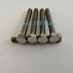 Vis à tête hexagonale M5 x 40 mm en alliage de <span class=keywords><strong>titane</strong></span> Gr5 avec <span class=keywords><strong>traitement</strong></span> de <span class=keywords><strong>surface</strong></span> en zinc blanc/jaune/HDG - Product Image 6