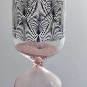 Vente en gros <span class=keywords><strong>sablier</strong></span> moderne en verre fait à la main cylindre rose <span class=keywords><strong>sablier</strong></span> décalcomanie conception usine vente directe pour cadeau de décoration de table - Product Image 5