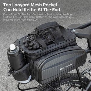 Sacoche de vélo imperméable en polyester de 31 L avec fermeture éclair pour VTT/vélos de route - Product Image 3