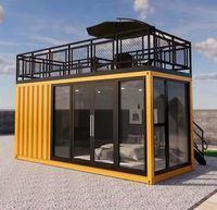 Ruang Tamu Rumah Kontainer Pengiriman yang Dimodifikasi, Modern, Nyaman, Menggunakan Panel Sandwich Prefab Berinsulasi, Tahan Cuaca, dan Bernapas