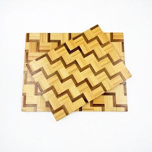 Bamboo And Acacia Wood Cutting Board <b>Set</b> 28.7X21.8Cm 35.5X28Cm Rectangle Double Sided Kitchen Use - Product Image 1
