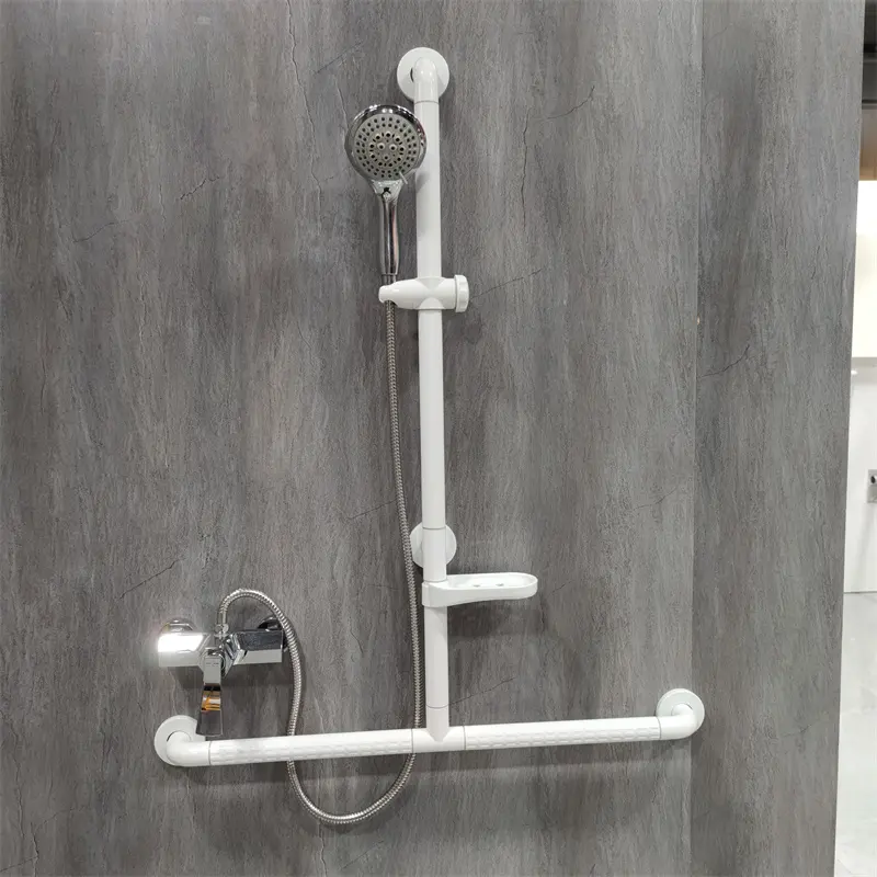 YJL custom Size T Shaped Shower Grab bar Handicap bagno Safety Rail per anziani