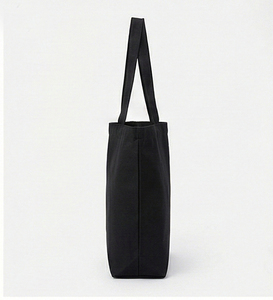 Sac fourre-tout en toile de coton naturel écologique avec logo personnalisé imprimé, réutilisable, pour les achats, les salons professionnels et les cadeaux promotionnels - Product Image 5