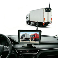 Écran de voiture 7 pouces 2CH AHD avec écran partagé, caméra de recul sans fil 720P HD vision nocturne, étanche IP68, DVR