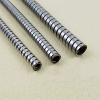 Tube flexible en acier inoxydable 304 à petit diamètre 4/5/4.6/5.5/6mm, conduit de câblage électrique, gaine de protection, interverrouillage IP40, résistant aux flammes, conforme RoHS