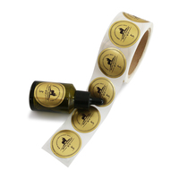 Autocollants d'étiquette imperméables personnalisés étiquettes en feuille d'or impression d'emballage de bouteille d'huile essentielle