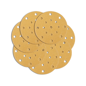 Discos de Lijado de 150 mm, Papel de Lija de 125 mm para Paneles de Yeso, Grano P80, con Velcro y Orificios para Lijar Madera/Metal - Product Image 4