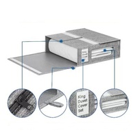 Boîtes de rangement pliables sur mesure pour draps de lit, organisateurs de placard, grands contenants de rangement pour armoire de chambre à coucher