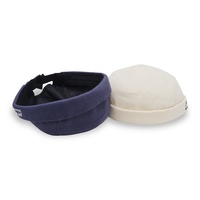 Sombrero redondo de marinero en blanco liso con logotipo personalizado, gorra Docker Sin borde, venta al por mayor